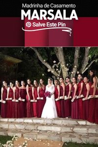 O vestido de madrinha de casamento marsala também são cores marcantes e modernas nos casamentos e são tradicionalmente usados em festas noturnas. #vestido #vestidomadrinha #vestidomadrinhamarsala #vestidomarsala