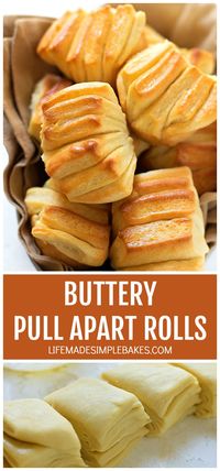 These buttery pull-apart rolls are perfect for any occasion! Not only are they easy to make, but they're fun to eat. Kids and adults alike will love these! #pullapartrolls #butteryrolls #rolls #dinnerrolls #bread