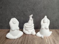 ☀️ Step into a world of zen and whimsy with our cute Yoga Figurines. This charming set of Women Sculptures is not just for show; it's your daily dose of inspiration, whether adorning your bookshelf, studio, or even your cubicle for a splash of fun! Perfect for the college girl dorm or anyone who's on a journey of body positivity, these figurines strike a pose in various yoga positions, reminding you to find balance in both mind and body.  🌼 ECO FRIENDLY MATERIAL Each piece is meticulously hand-