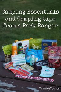 Camping Tips and Essentials - I Love the fact that Smores tops the list!