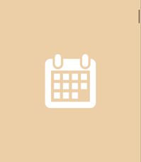 Aesthetic pale yellow calendar app icon