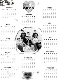 Skz calendario hecho por mi :) ✩ Tiktok:He.ishyun ver.2