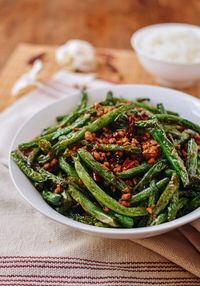 Gan Bian Si Ji Dou - Sichuan Dry Fried String Beans recipe by the Woks of Life