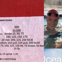 Kendra  ✝️ on Instagram: "My Christmas Tree 🎄 pyramid 3600 workout in 53 min 💪🏻25,50,75,100,125,150,175,200,225,250 and back down! Merry Christmas Eve 🏊‍♀️ #swim #swimmer #swimming #dothework #lanebuddies #mastersswimming #dolfinswimwear #liveinwater #mmalpha #myswimpro"