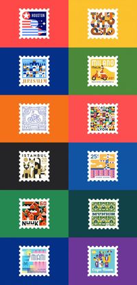 Town Squares: City Stamps Designed by The Makers Company