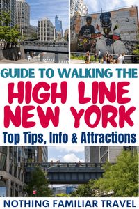 High Line New York is one of the best walking paths in the city and not to be missed on your visit! Built on the old railroad, line you will stroll high above the streets for amazing views of downtown Manhattan. Along the path, you’ll find several great stops to make including the famous Chelsea Market. Below we share the backstory of this unique city trail and everything you need to know about walking the High Line NYC!