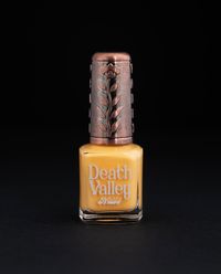 by DEATH VALLEY NAILS Daffodil yellow10-free. Vegan. Cruelty-free. Nontoxic. We suggest using a base coat and 2-3 coats of polish followed by a top coat. Death Valley Nails creates nail polishes by hand in small batches using innovative ingredients. Their products are non-toxic, cruelty-free, and made without phthalates and parabens.