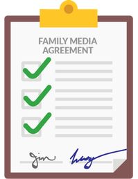 While you can use a template, the best idea is for your family to discuss together what should be on it.