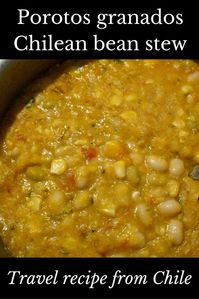 Recipe for Chilean porotos granados: bean stew