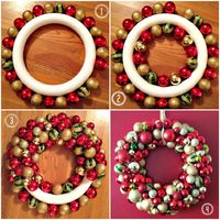 A Glimpse of the Gouglers: Saw it. Pinned it. Did it: Ornament Wreath