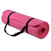 Yoga Mat with Carrying Strap for Yoga, Pilates, and Floor Exercises For the yogi who wants it all from their mat – gentle cushion, excellent traction, easy to roll, and aesthetic appeal – this is the mat for you! This fitness exercise workout mat provides comfort and superior grip yet is still compact for travel and storage. It’s the perfect mat for Yoga, Pilates, and floor exercises while at the home or at the gym. Whether you’re a beginner to yoga or a seasoned yogi, this yoga mat is a great m