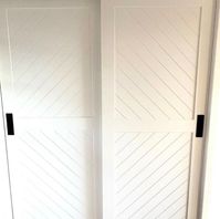 Custom Made Cypress Chevron Farmhouse Sliding Barn Door Contemporary Modern Barn Door Interior Closet Pantry Doors by IKW 1 Door PRIMED - Etsy