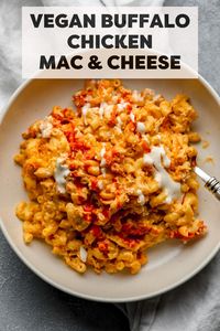 Vegan Buffalo Mac and Cheese