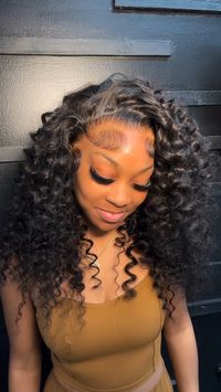 Wand Curl Glueless Wig Wand Curls 13x4 Lace Front Human Hair Wigs Pre Plucked 250% Density