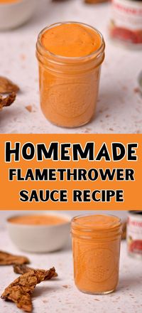 This Homemade Flamethrower Sauce Recipe inspired by the iconic Dairy Queen Flamethrower Sauce! While not the exact replica, it's a mouthwatering delight that surpasses the original. Made with just three common ingredients and blended to perfection, this sauce elevates every meal. Whether it's breakfast, lunch, or dinner, this sauce is a must-have addition to your culinary repertoire!