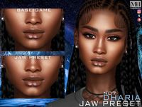 Dharia JAW Preset N07 for Sims 4 at ModsHost! Defined jaw for females (and males) from Teens to Elders – HQ Compatible. Click on the jaw to find the preset. Model + CC list can be found on my Patreon. Enjoy! #sims4cc #gaming #videogames #mods #presets