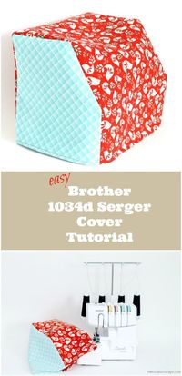 Simple Brother 1034d Serger Cover Sewing Tutorial - Swoodson Says