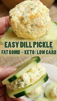 #Easyrecipe Dill Pickle #FatBomb - #Keto / #LowCarb