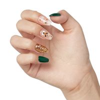 imPRESS Holiday Press-On Nails, Cozy Comfort, Green, Medium Length, Coffin Shape, 30 Ct. - Walmart.com