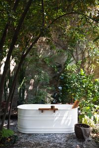 Outdoor Steel Bath, available to purchase at West One Bathrooms