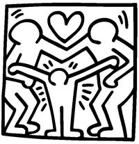 Keith Haring | Silhouette | Pinterest | Keith Haring, Coloring ...