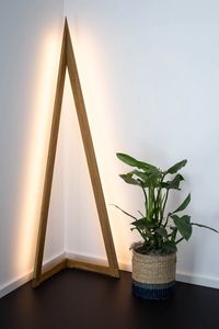 Floor Lamp LED Lamp delta Drys Solid Oak - Etsy