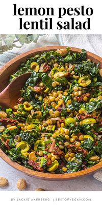 Get ready to experience the ultimate flavor explosion with this Lemon Pesto Lentil Salad! 😋 Packed with nutritious ingredients, this vibrant dish will have your taste buds dancing with delight. Don't miss out on all the zesty goodness – get the full recipe now! 🍴