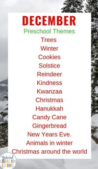 December Preschool Themes and Preschool Lesson Plans, Children will enjoy these wonderful winter themes with activities and printables all season long. List of Themes for Preschool, Acts of Kindness for Preschoolers, 20+ Preschool Activities for Winter with preschool themes for the year #preschool #preschoolactivities #homeschooling #preschoolthemes #christmas