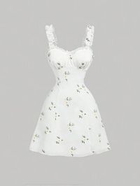 Free Returns ✓ Free Shipping✓. SHEIN MOD Embroidered Flower Holiday Dress With Ruched Straps And Lace, Sundress, Beach Dress, Brunch Dress, Wedding/Bridal Shower Dress,Boho- Women Short Dresses at SHEIN.