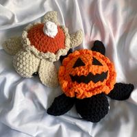 Pie Crochet Turtles Pumpkin or Blueberry - Etsy