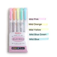 3pcs 5pcs $10.65 F;set Japanese stationery zebra Mild liner double headed fluorescent pen hook pen color Mark pen cute-in Highlighters from Office & School Supplies on Aliexpress.com | Alibaba Group