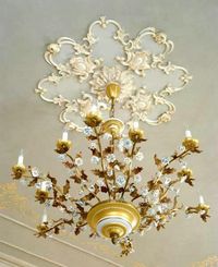 Ceiling rose *~❤•❦•:*´`*:•❦•❤~* chandelier