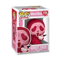 Scream Valentines Ghost Face Funko Pop! Vinyl Figure #1725:Carve out some space for a killer addition to your horror collection! Reimagined in a festive pink and red motif, Ghost Face is here to aim for the heart of your Scream set. Take a stab at love by welcoming this Valentine’s Day Ghost Face into your home. This Scream Valentines Ghost Face Funko Pop! Vinyl Figure #1725 measures approximately 3 3/4-inches tall and comes packaged in a window display box. For ages 3 and up.