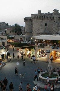 The old town of Rhodes, on Rhodes island, Greece. Went here for my honeymoon. Sweet memories...