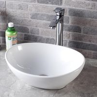 This oval vessel sink has a smooth, non-porous surface with a baked-on glaze for added durability and a high-gloss finish. Simply wipe the sink surface with a damp cloth to keep it looking beautiful with