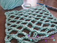 How To Crochet The Diamond Mesh Stitch - Magic Owl Studios