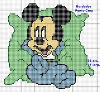 Mickey Mouse x-stitch