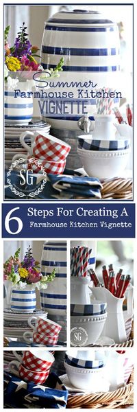 SUMMER FARMHOUSE KITCHEN VIGNETTE