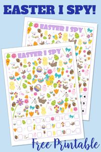 This Easter I Spy game is a fun activity for kids and is a sneaky way to get some learning in at the same time! How many of the Easter-themed objects will they be able to find? This free printable worksheet is great for keeping the kids busy, or for a homeschool or classroom activity. #EasterISpyGame #EasterISpy #EasterPrintables #FreePrintables #KidsPrintables #ThePurplePumpkinBlog