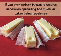 TIP OF THE DAY: If you over-soften your butter, it results in cookies spreading too much, or cakes being too dense | organizedCHAOSonline #lifehacks #tips