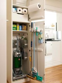 storage ideas for small spaces...idea for small closet in laundry room