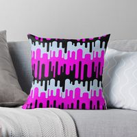 Get my art printed on awesome products. Support me at Redbubble #RBandME: https://www.redbubble.com/i/throw-pillow/80s-90s-Memphis-Design-Ink-Drips-Pink-Blue-Black-by-billingtonpix/92451220.5X2YF?asc=u