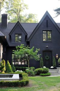 90+ Elegant Black Home Exterior Ideas