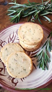 Black Pepper, Rosemary & Pine Nut Sablé Cookies