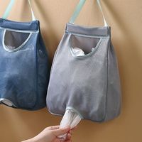 Description: You can keep the storage bag hung on the wall easily. And the sturdy handle makes it easy to carry and strong bearing. You can use the hanging bag to storage garbage bags, which can make them more easier to access and space-saving. Made of polyester material, it is soft and breathable. There are 2 sizes for you to choose from. It is suitable for dormitory, home, bedroom, bathroom, and apartments. Item Name: Hanging Storage Bag Material: Polyester Features: Large Capacity, Convenient