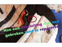 Hoe een ritssluiting met een gebroken tand te repareren - YouTube