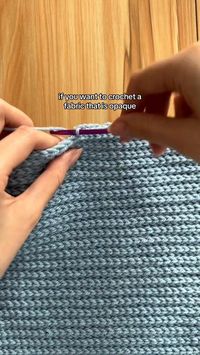 Here's a crochet tutorial for one of the popular stitch combos: This creates an opaque and modern-looking fabric. 👩‍❤️‍👨👩‍❤️‍👨👩‍❤️‍👨 credits to: @desireechekdesign