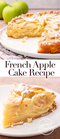 Get ready to enjoy a piece of this melt-in-your-mouth French Apple Cake. It's so good and step-by-step photos teach you how to bake this delicious cake recipe.