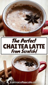 Learn how to make a chai latte from scratch with whole spices and tea. It’s the ultimate cozy drink, easy to customize for any time of year.