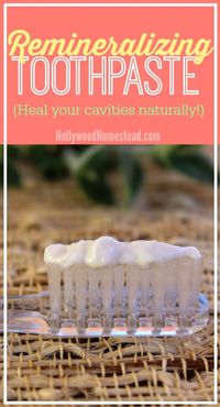 Remineralizing Toothpaste Recipe #health #diy